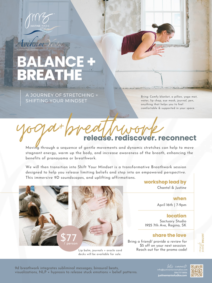 Balance + Breathe | Yoga + Breathwork | April 16th