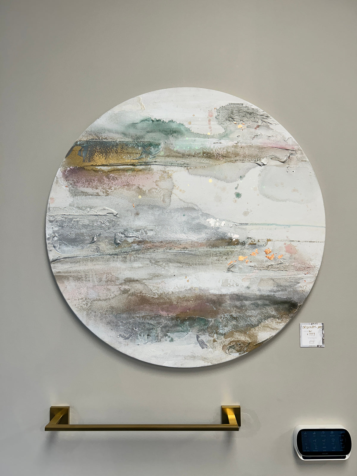 Original Artwork | 30" Canvas Round | Gardens Path