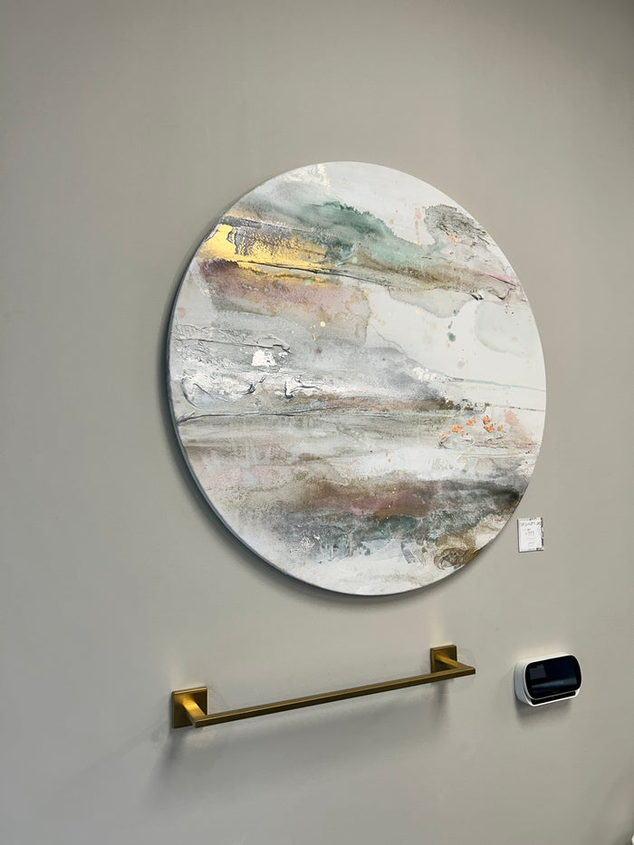 Original Artwork | 30" Canvas Round | Gardens Path