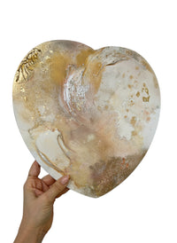 Original Artwork | 12" Heart Canvas | Sun Dazed