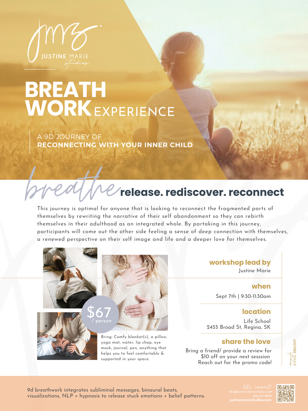 Breathe with JMS | 9d Breathwork | Reconnecting Your Inner Child: Sept 7th