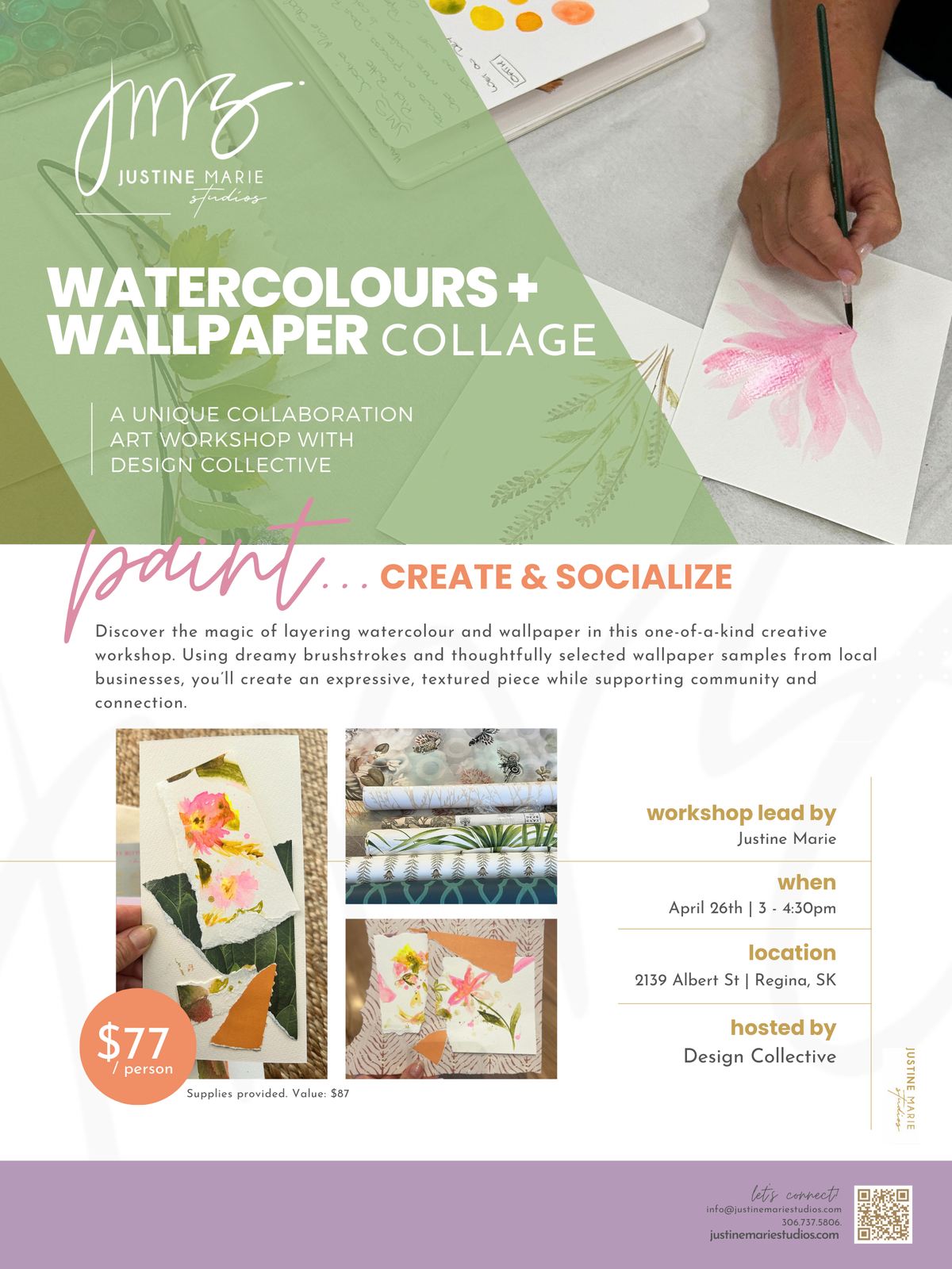 Paint with JMS | Watercolours + Wallpaper