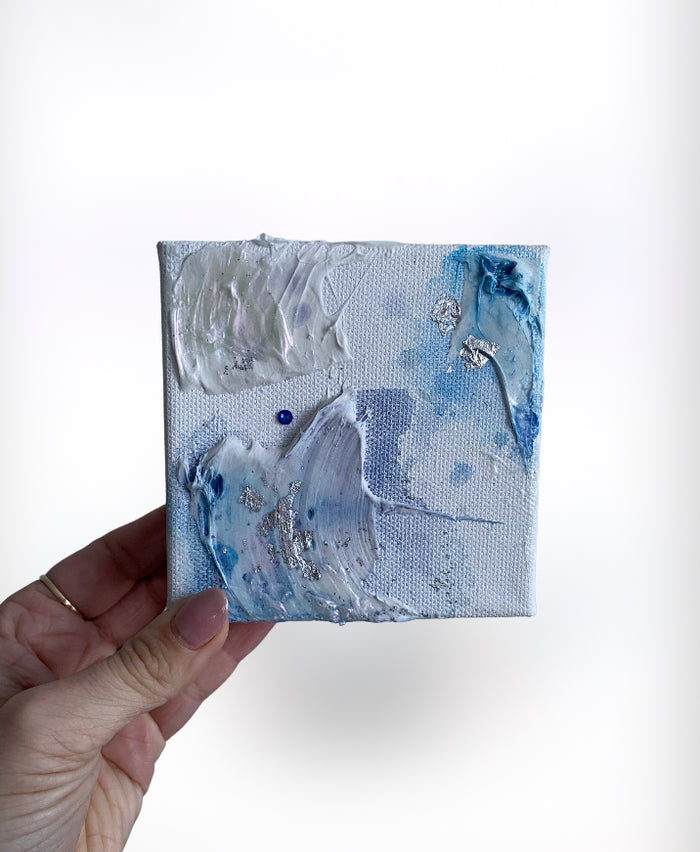 Original Artwork | 4x4" Canvas | Birthstone Series - September