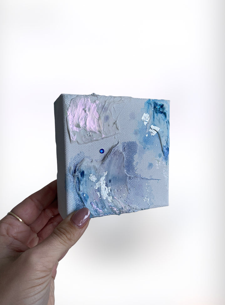 Original Artwork | 4x4" Canvas | Birthstone Series - September