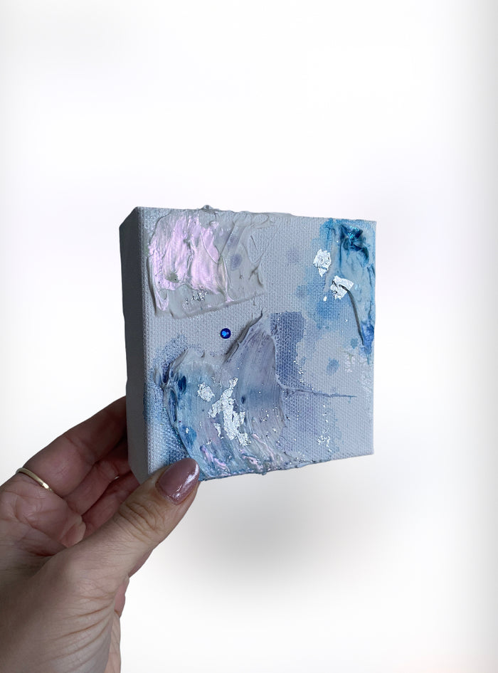 Original Artwork | 4x4" Canvas | Birthstone Series - September