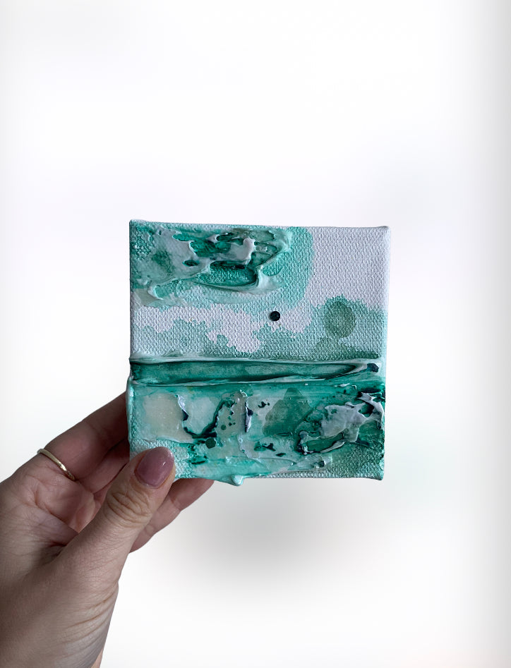 Original Artwork | 4x4" Canvas | Birthstone Series - May