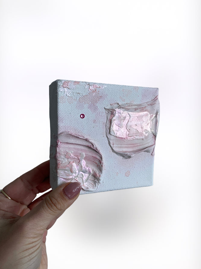 Original Artwork | 4x4" Canvas | Birthstone Series - October