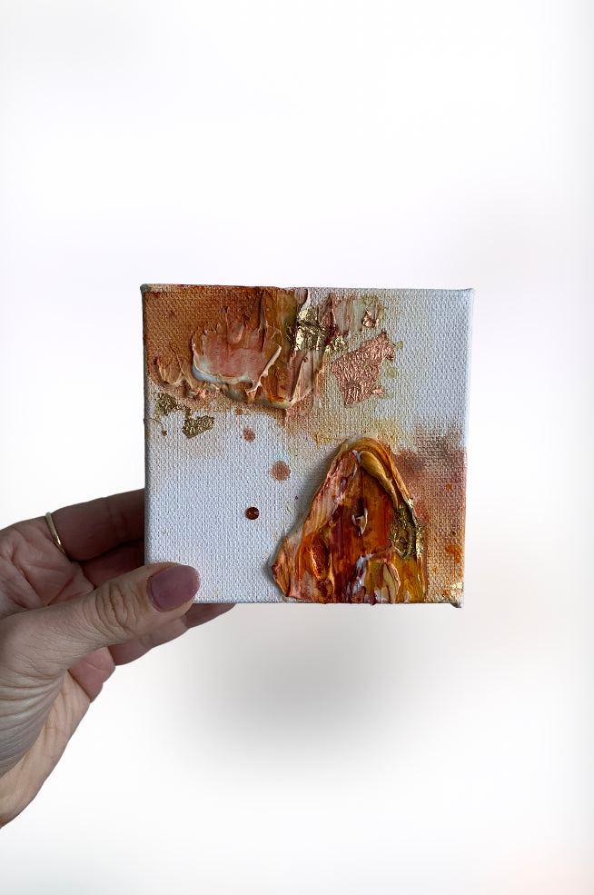 Original Artwork | 4x4" Canvas | Birthstone Series - November