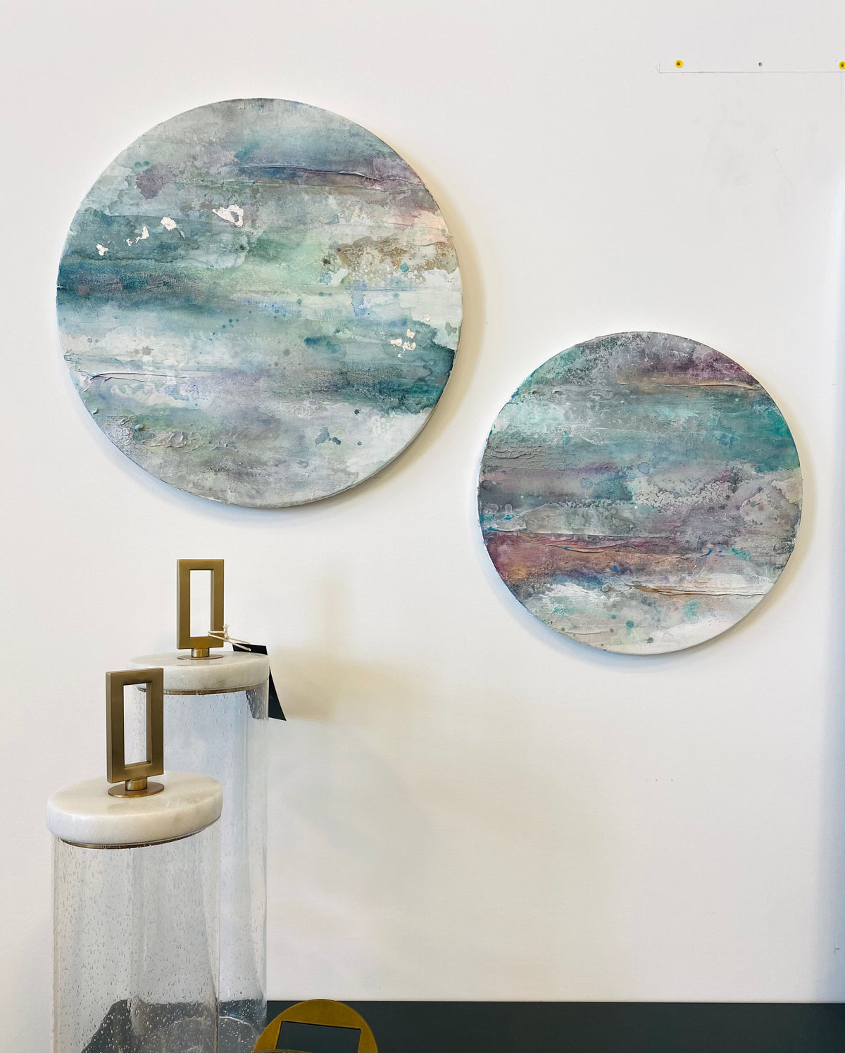 Original Artwork | Lost + Found II | 16" Round Canvas