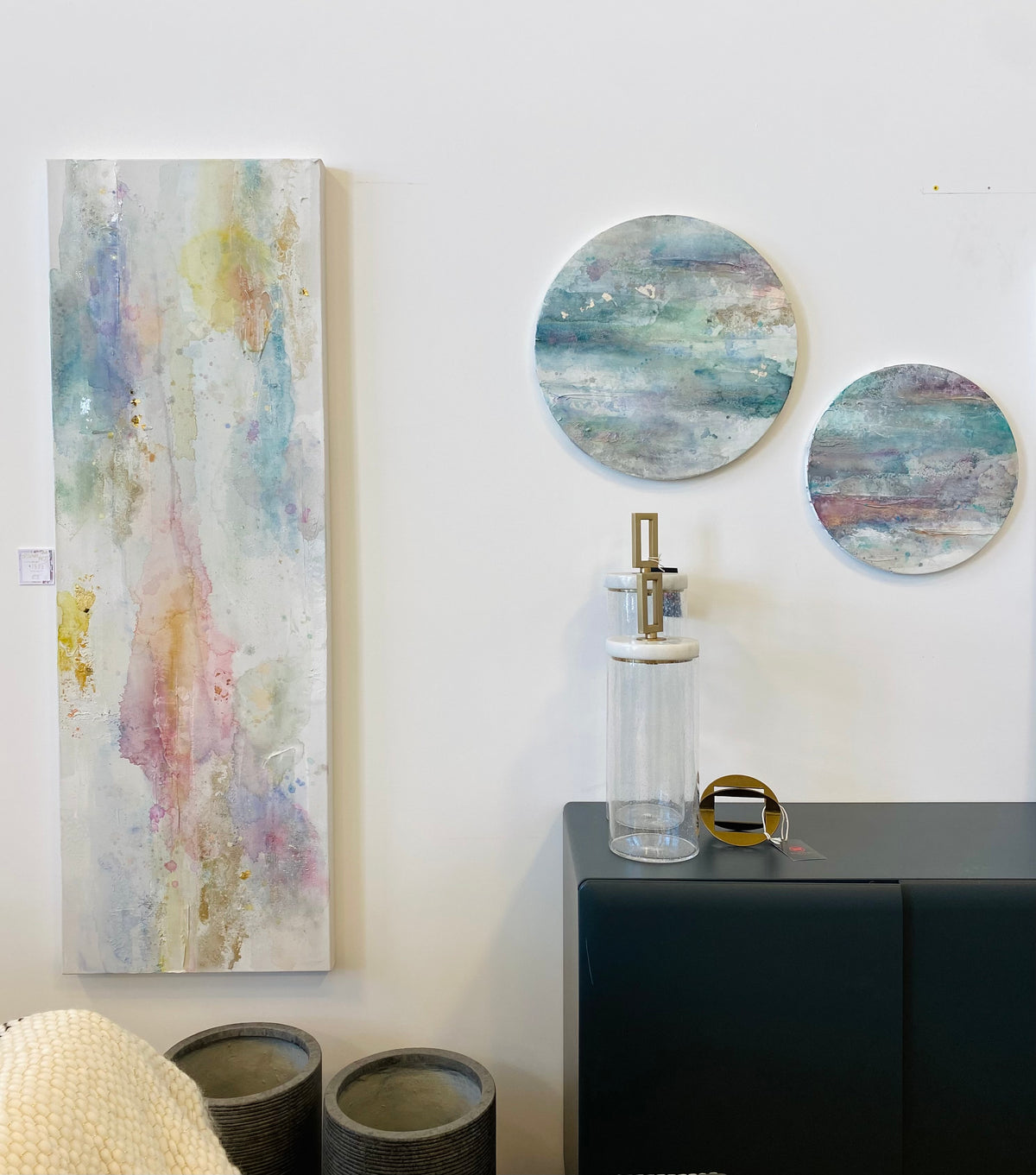 Original Artwork | Lost + Found II | 16" Round Canvas