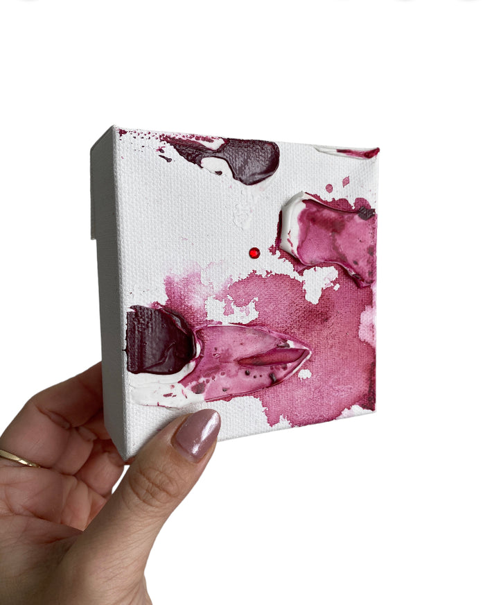 Original Artwork | 4x4" Canvas | Birthstone Series - July