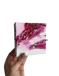 Original Artwork | 4x4" Canvas | Birthstone Series - January