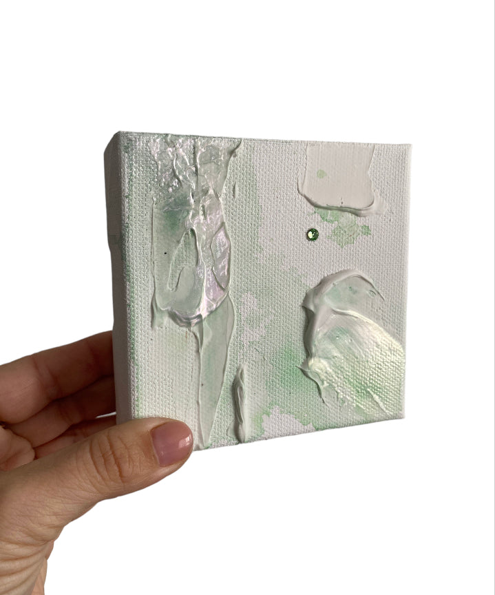 Original Artwork | 4x4" Canvas | Birthstone Series - August