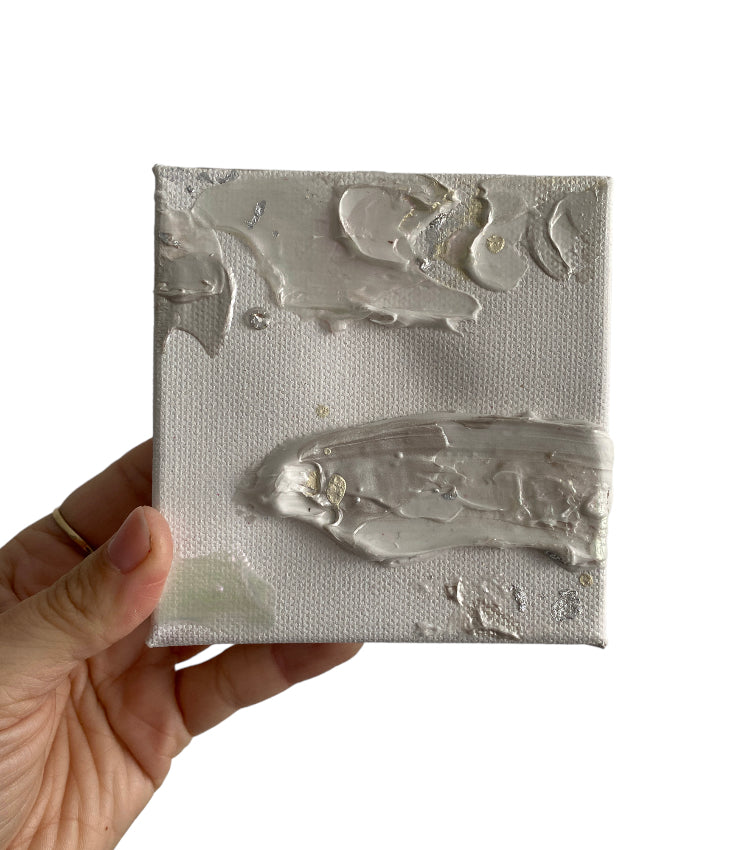 Original Artwork | 4x4" Canvas | Birthstone Series - April