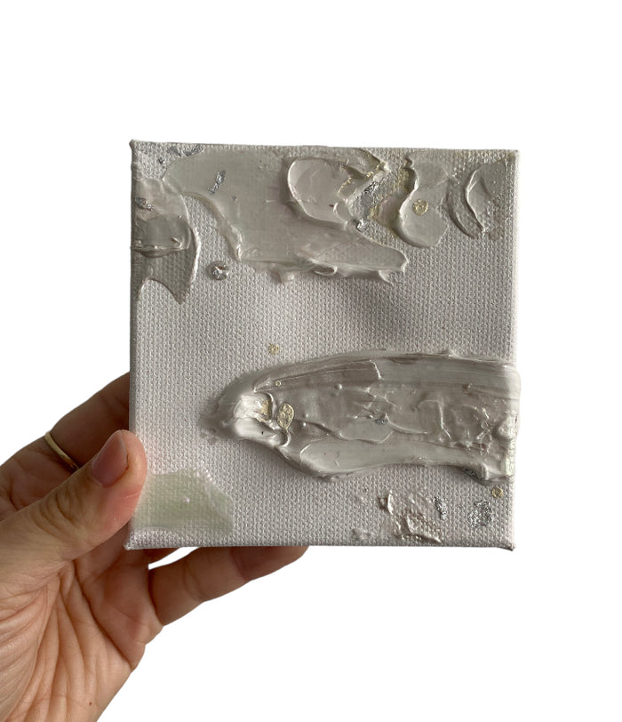 Original Artwork | 4x4" Canvas | Birthstone Series - April