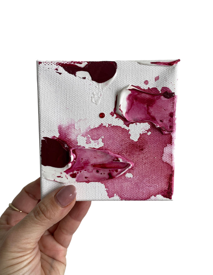 Original Artwork | 4x4" Canvas | Birthstone Series - July