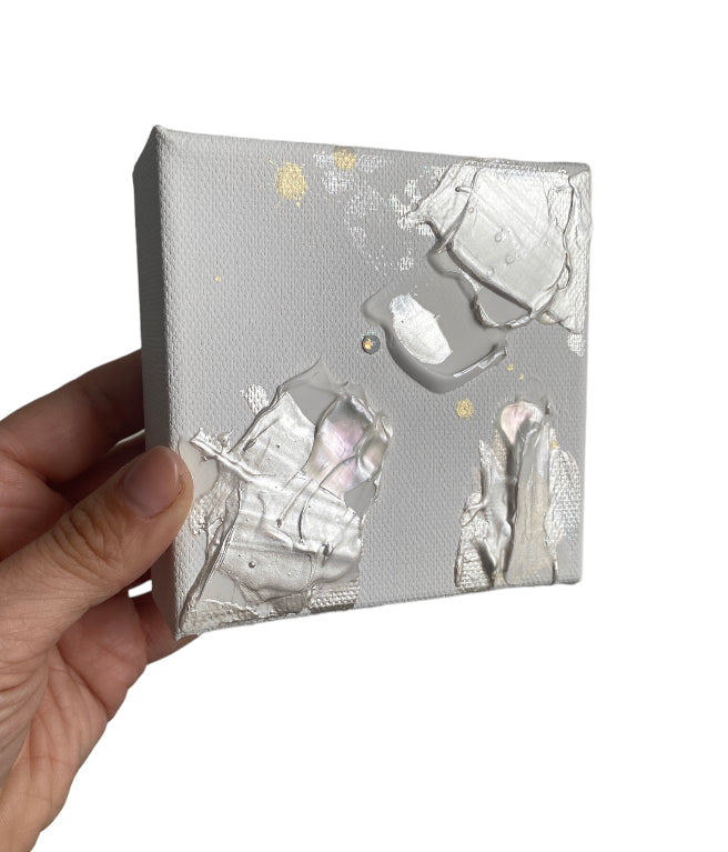 Original Artwork | 4x4" Canvas | Birthstone Series - June