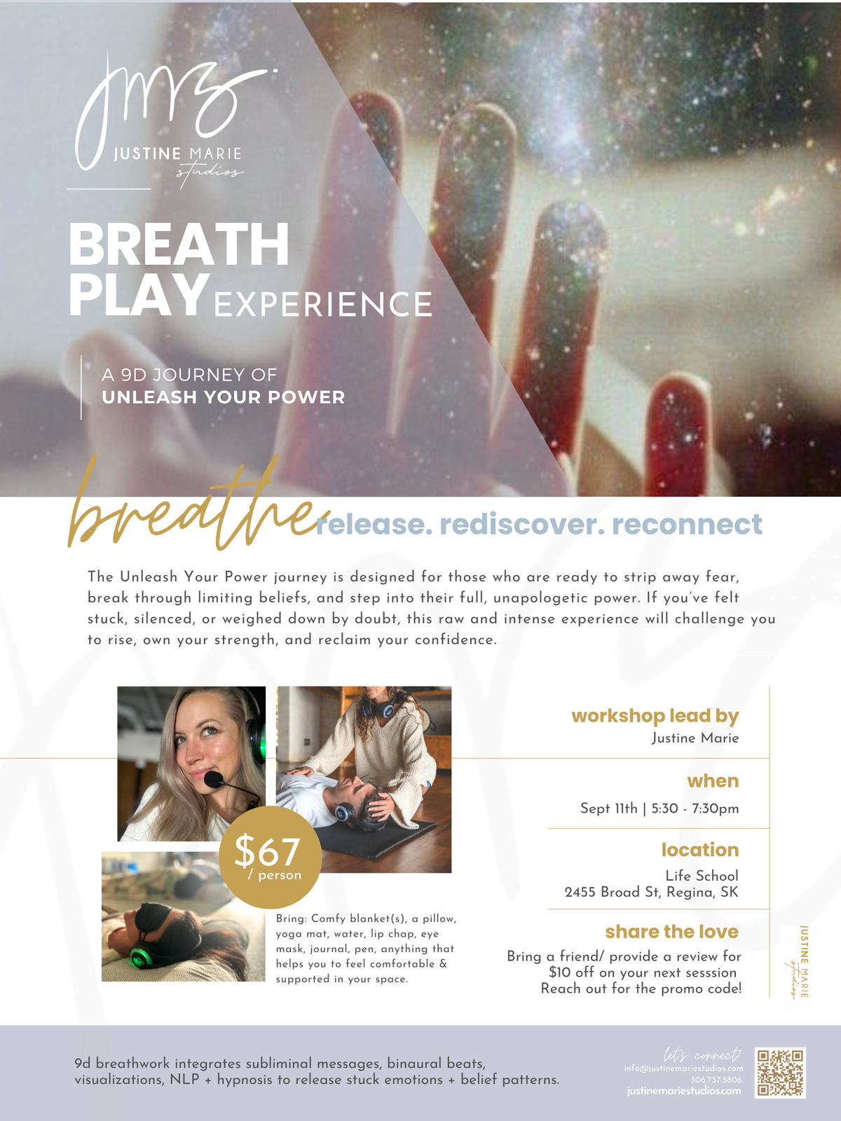 Breathe with JMS | 9d Breathwork | Unleash Your Power: Sept 11th