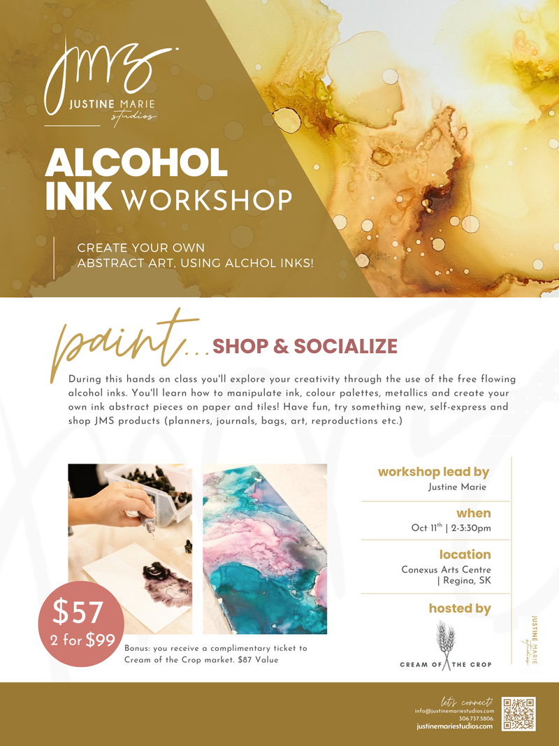 Create with JMS | Alcohol Inks: October 11th