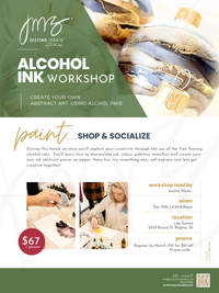 Paint with JMS | Alcohol Inks: Holiday Ornament Art Workshop