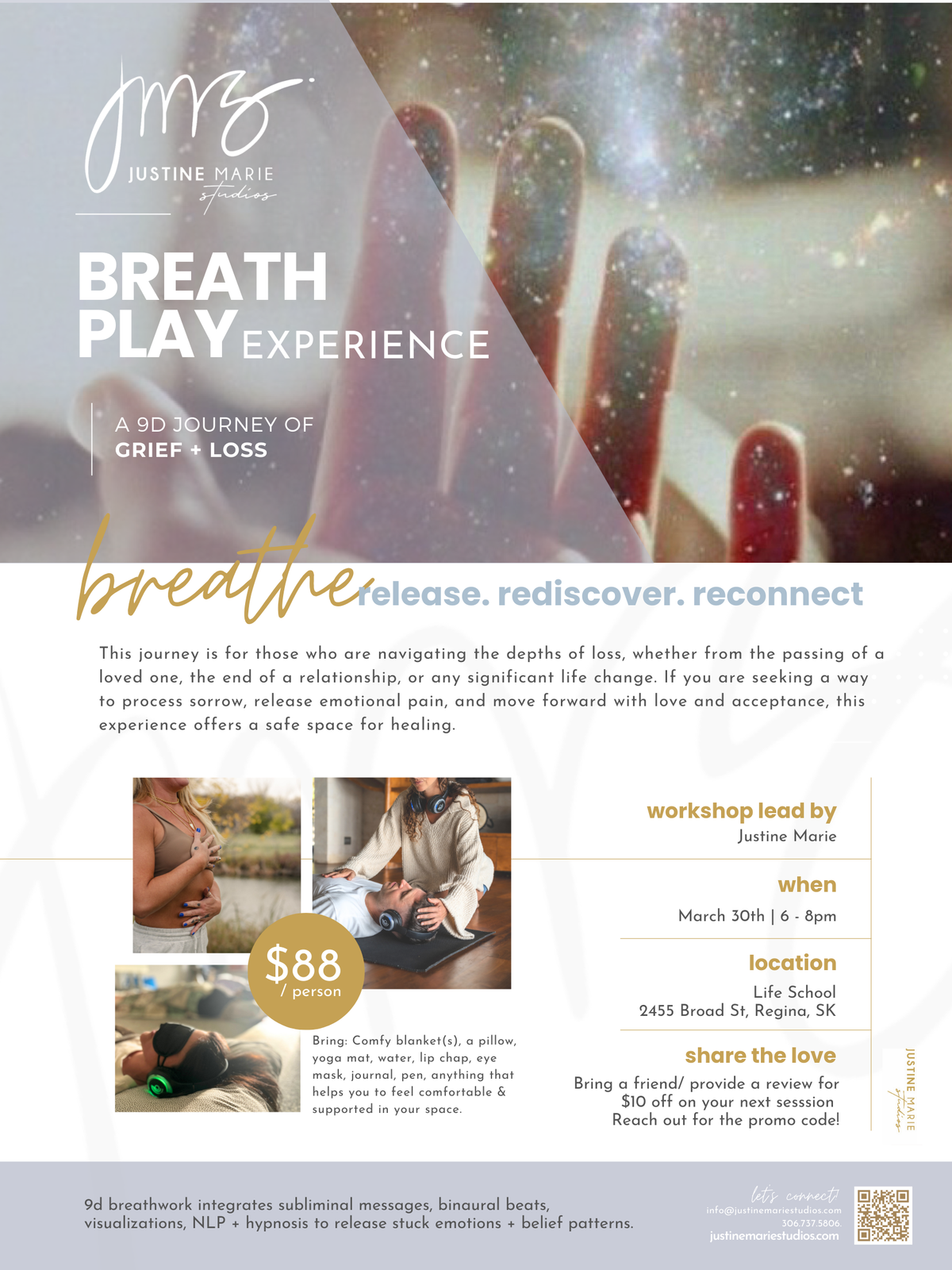 9d Breathwork | Grief + Loss: March 30th