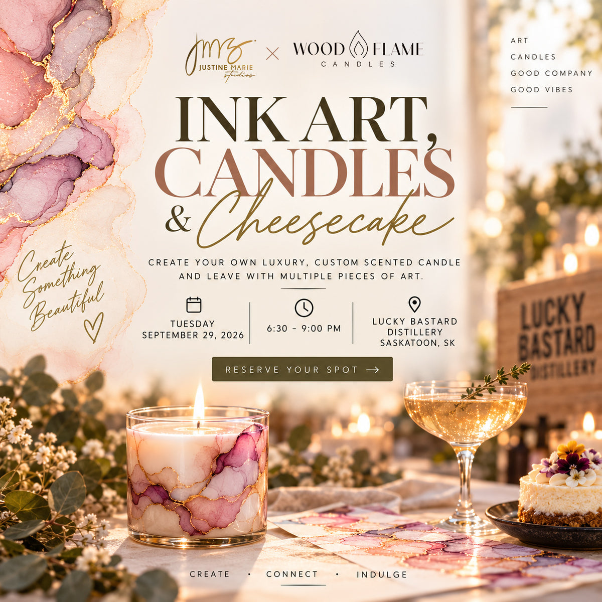 Candle Making x Ink Art Workshop - Saskatoon | September 2026