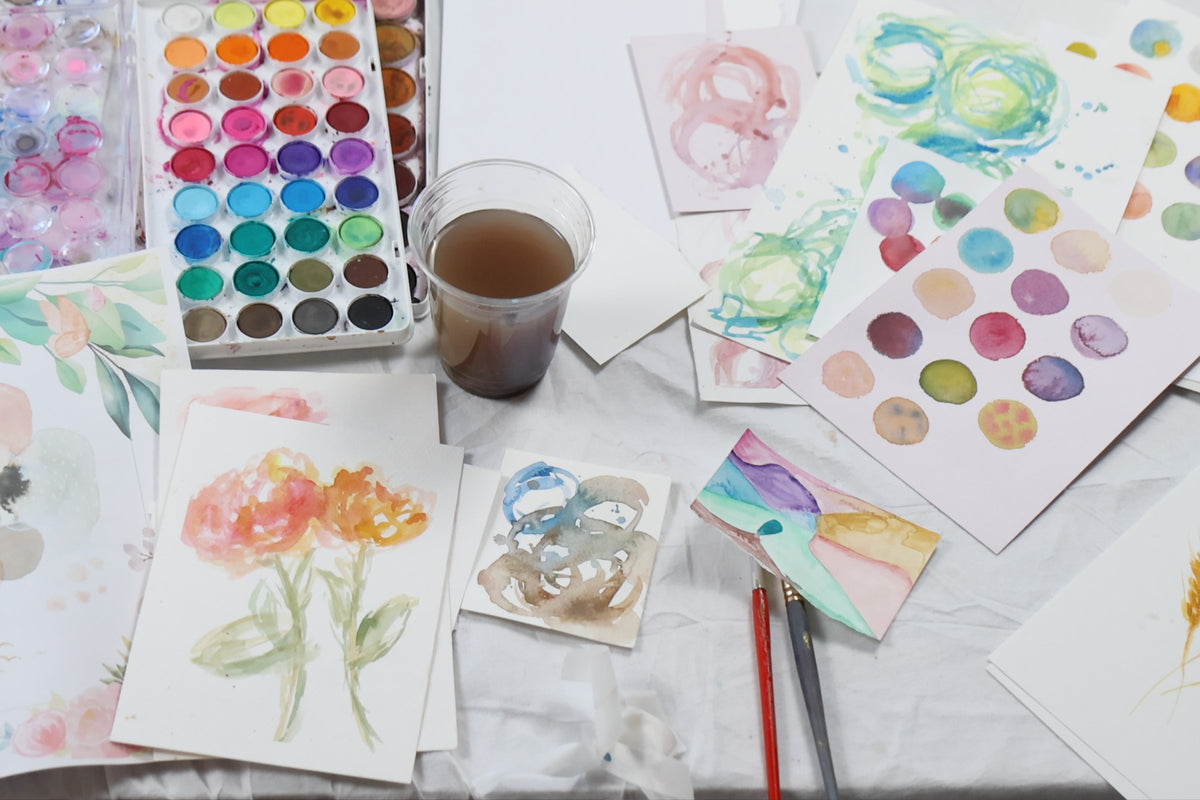Watercolour 101: A Step-By-Step Guide to Painting, Play + Creative Expression