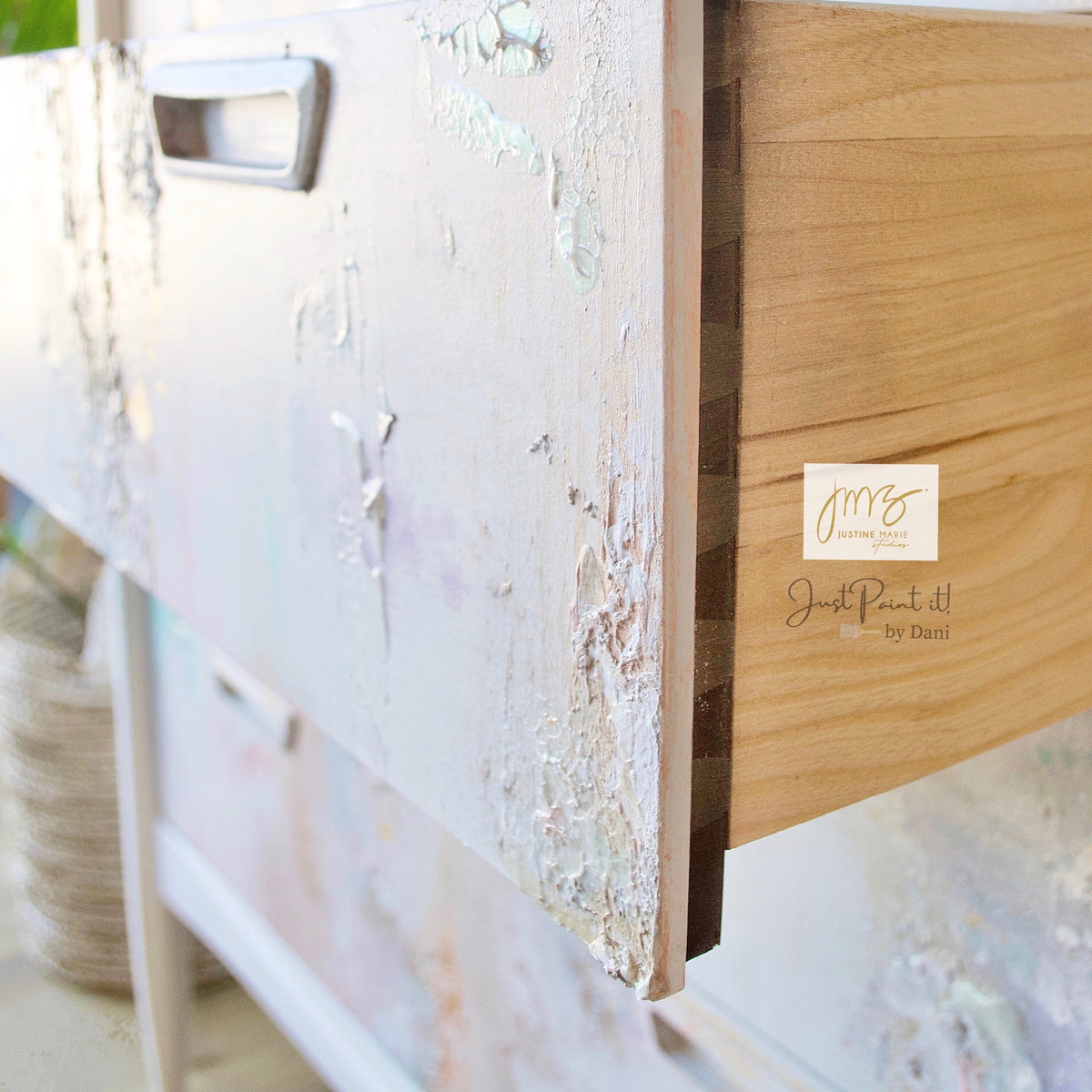‘Make it Sweet’ 5 Drawer Upright Dresser/Chest | Justine Marie Studios + Just Paint It! by Dani Collaboration