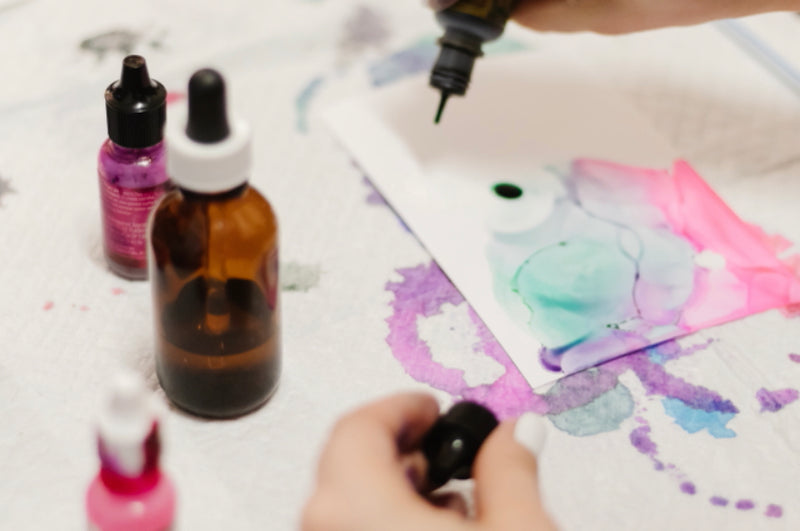 Paint with JMS | Alcohol Inks: Holiday Ornament Art Workshop